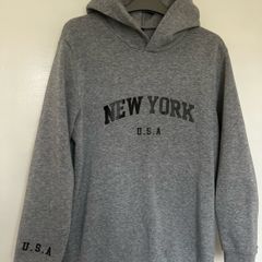 Grey New York Hoodie Age 14