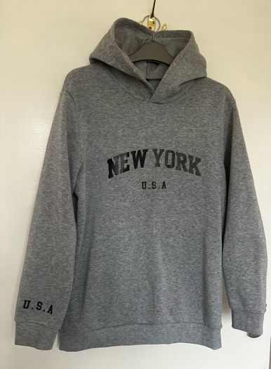 Grey New York Hoodie Age 14