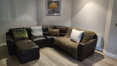 Leather couch