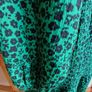 Bnwts Dunnes Green and black floral midi dress size M 12/14 Image 9