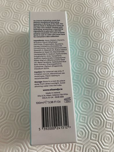 Ella & Jo The Miracle  Mask for Hydrating & Plumping
