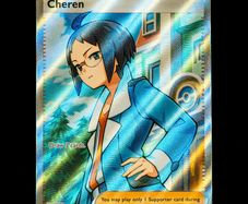 Cheren 258/217 Ultra Rare Trainer Holo Ascended Heroes Mega Evolution Pokemon Card