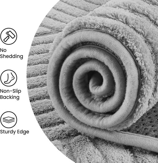 Rugs Living Room 140x200cm, Light Grey Soft Shaggy Rug for Bedroom, 3D Geometric Modern Short Pile Carpet, Extra Large Washable Anti Slip Area Rugs for Living Room Kids Room, Non Shedding