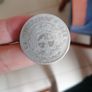 1896 South Africa Silver 2 1/2 Shillings Coin Image 3