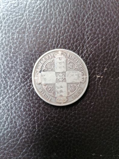 1864-67 Silver One Florin Coin