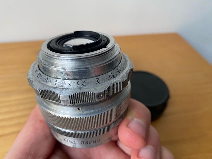 Mir-1 Silver Grand Prix Brussel 2.8/37 wide-angle lens M39 mount SLR Early