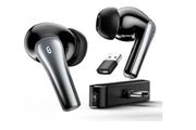 EasySMX Wireless Gaming Earbuds for PC VR PS4 PS5 Switch Mobile Steam Deck - 2.4G Dongle Wireless &amp; Bluetooth - 30ms Low Latency - Headphones with Built-in Microphone