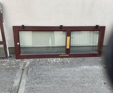 Front door and frame wit glass