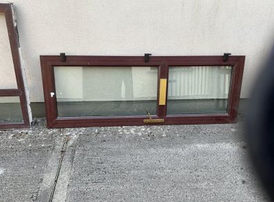 Front door and frame wit glass