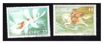 1997 Ireland Europa: Tales & Legends (Children of Lir & Oisin and Niamh Commemorative Stamps Mint Never Hinged (MNH)