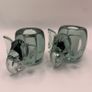 Vintage art glass Elephant shape Candholders Image 7