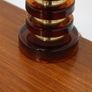 Vintage Swedish Amber Glass & Brass Table Lamp by MAE Lighting, 1960s. Image 6
