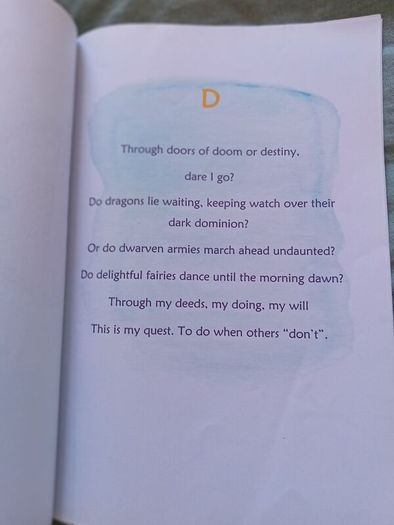 Steiner Activity Booklet Letter D