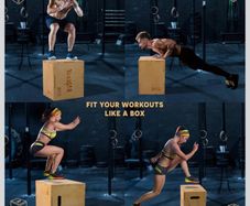 gym jump Yes4All 3 in 1 Wooden Plyometric Box