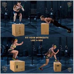 gym jump Yes4All 3 in 1 Wooden Plyometric Box