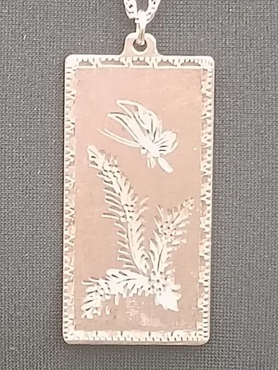 Vintage Chinese Sterling Silver Pendant Love Set