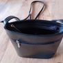 Vera Pelle small black shoulder strap bag Image 5