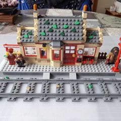 Retired Lego Bundle: Hogwarts Express Train Set with Hogsmeade Station #76423 & Lego Trains 40th Anniversary Set #40370