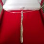 Stg Silver Stick Pendant and Chain Image 9