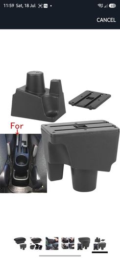 Armrest Box For Toyota For Aqua For Prius C Armrest Storage Box Dedicated Retrofit Parts Interior Accessories Car Armrests(B Black white 3USB)