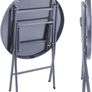 Bistro Set, Table with Glass Top and 2 Chairs, Robust Steel Frame, Easy to Assemble and Dismantle, Various Colours Image 4