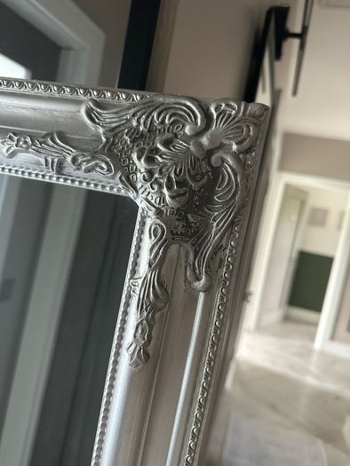 Large silver antique style mirror