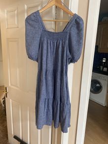 tunic dress F&F denim size XS UK 8 EU 36