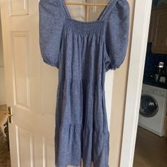 tunic dress F&F denim size XS UK 8 EU 36