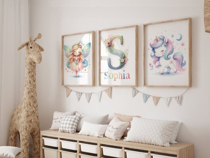 Personalised Girls Wall Art
