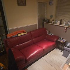 Free Red Leather Sofa Free Able Collect Want Gone