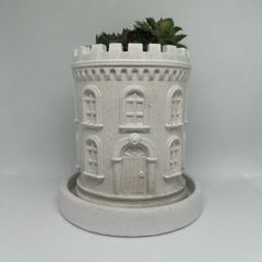 Handmade Concrete Castle Planter or decorative