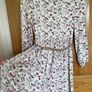 Girl's Flower Design Dress with Suede Belt | Size 9 -10 years Image 2