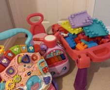 Toddler Walker, Ride On and Brick Table