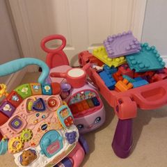 Toddler Walker, Ride On and Brick Table