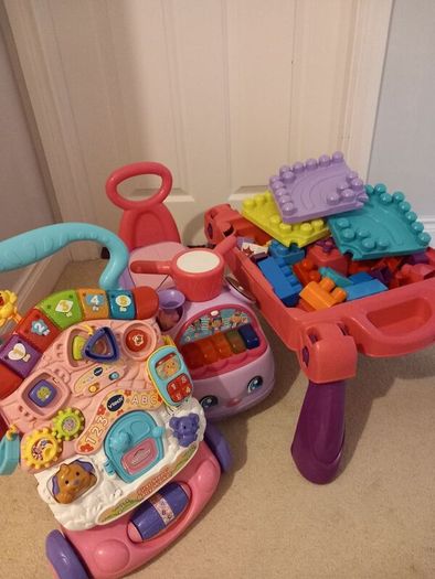 Toddler Walker, Ride On and Brick Table