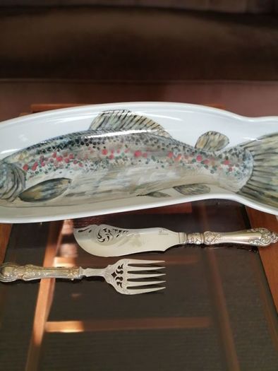 Highland Stoneware Scotland Salmon Dish