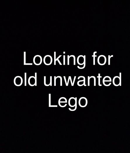 Looking for any old Lego collections