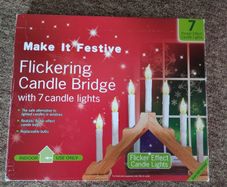 Traditional Plug in Flickering Light Candle Bridge