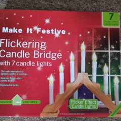 Traditional Plug in Flickering Light Candle Bridge