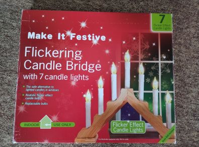 Traditional Plug in Flickering Light Candle Bridge
