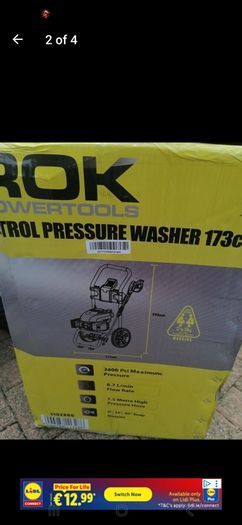 rok petrol power washer brand new in box