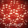 Red Crocheted Shawl Image 3
