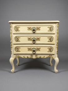 Charming French Vintage Armoire Chest of Drawers