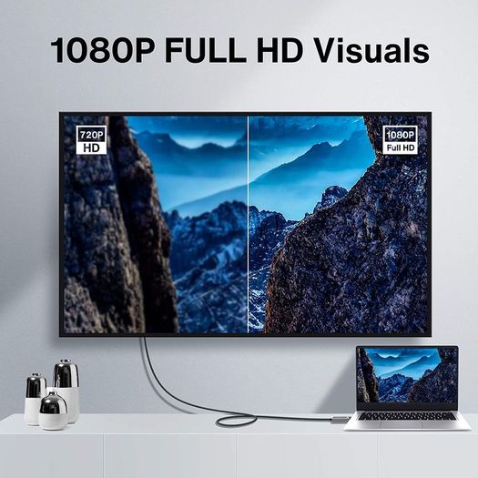 iVANKY 2M DisplayPort (Male) to HDMI (Male) 1080P Gold-Plated/Nylon-Braided Cable (Brand New/Warranty)