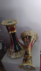 Pair of Ackerman & Fritz, Vienna 1900s, Candle holders