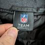 NFL Raiders Hooded Varsity Medium Jacket Black Grey Official American Football Image 3