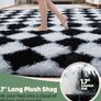 160x230cm Black and White Large Shaggy Rug Ultra Soft Fluffy Area Rug, Non Shedding with Anti Slip Backing, for Bedroom, Kids Nursery Room Image 2