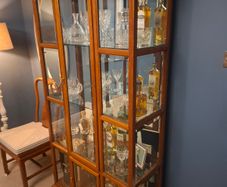 Fefco Antique Rosewood Display Cabinet