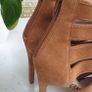 RIVER ISLAND tan fringed high heels Sz 4 UK - Bnwt Rrp 100 Image 7
