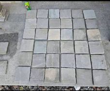 Sandstone Cobble Stone Paving - 220 Square Yards